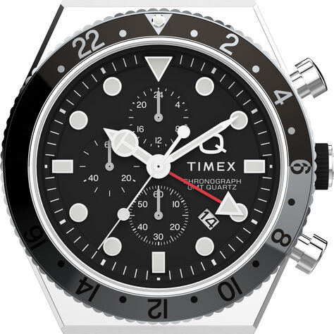 Orologio Al Quarzo Timex Q Timex Gmt Chronograph Tw2v69800 - Orologi con Datario Uomo | Stroili