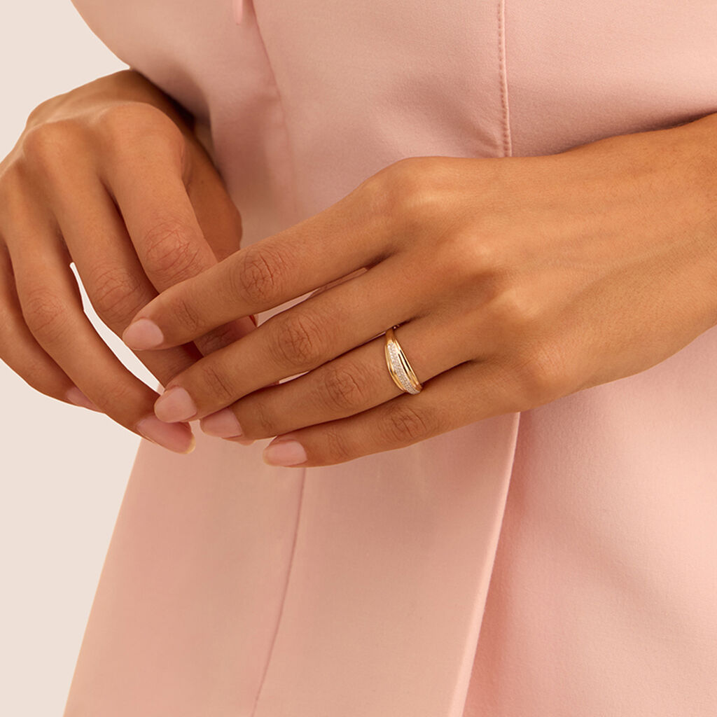 Anello Fascia Sophia Oro Giallo Diamante