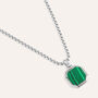 Collana Man Code Acciaio Malachite