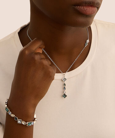 Collana Violet Ottone Cristallo