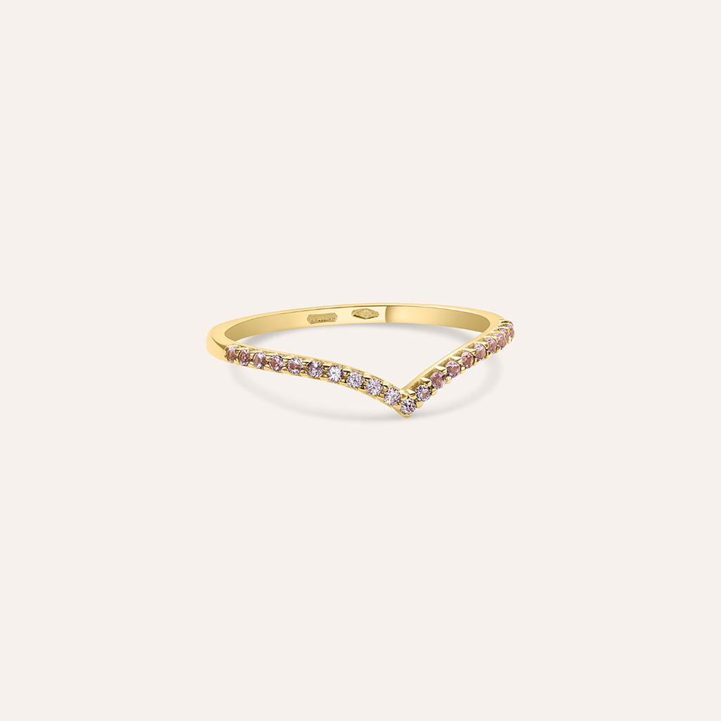 Anello Fantasia Claire Oro Giallo Cubic Zirconia - Anelli con Pietre Donna | Stroili