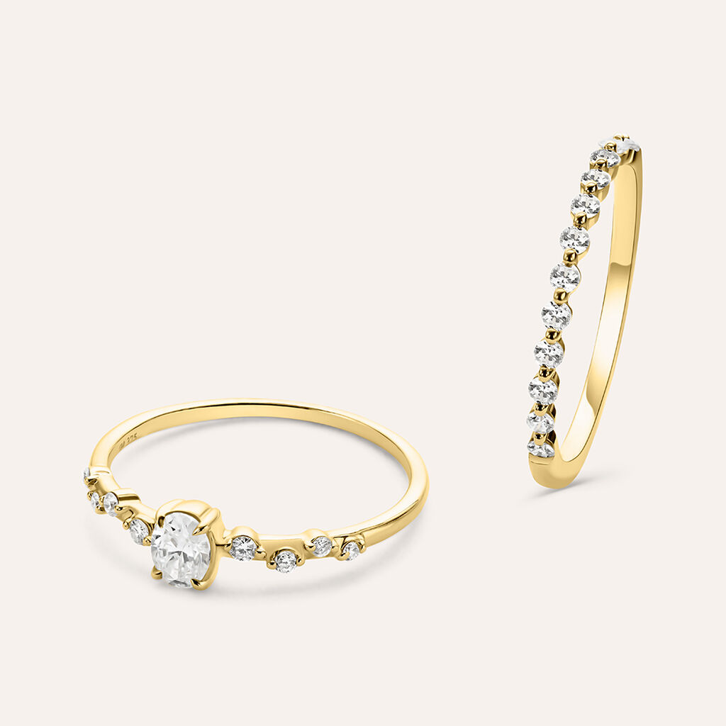 Anello Fantasia Diamade Glam Oro Giallo Diamante Lab-Grown