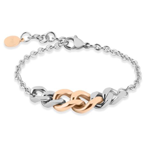 Bracciale Lady Code Acciaio Bicolore Bianco / Rosa - Bracciali Donna | Stroili