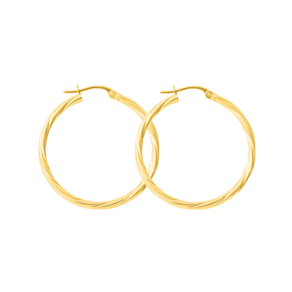Orecchini A Cerchio Toujours Oro Giallo - Orecchini a Cerchio Donna | Stroili