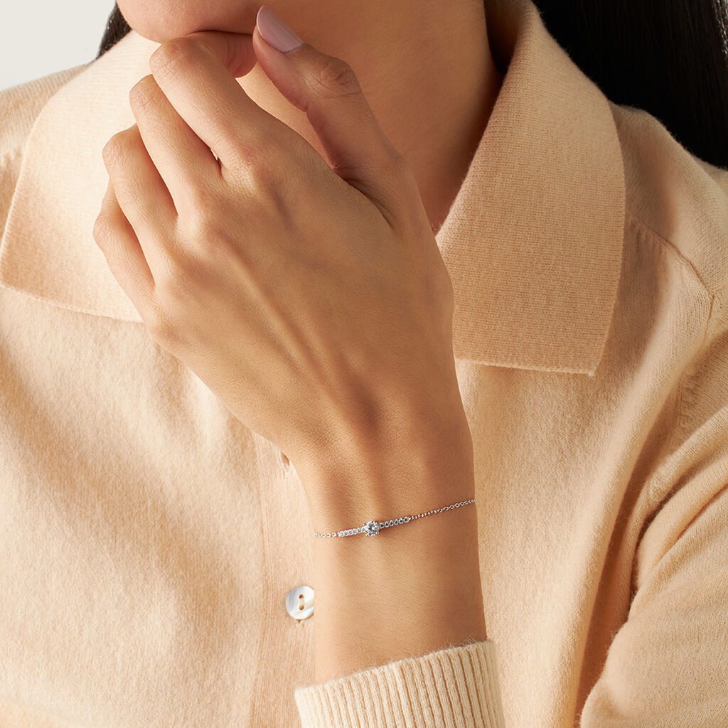 Bracciale Punto Luce Silver Elegance Argento Rodiato Cubic Zirconia - Bracciali Donna | Stroili