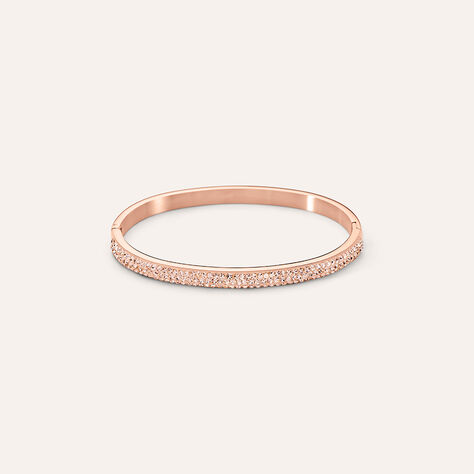 Bangle Lady Phantasya Acciaio Rosa Cristallo - Bracciali Rigidi Donna | Stroili