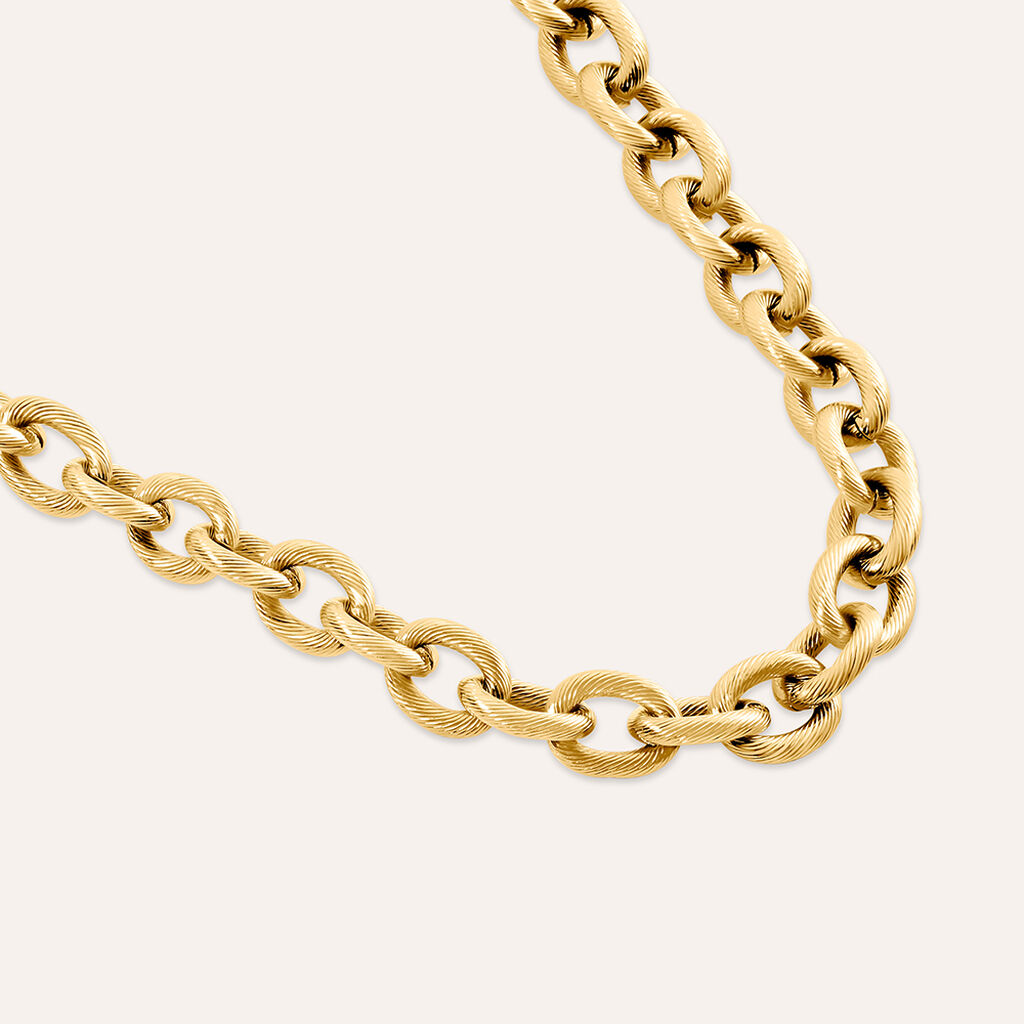 Collana Radiance Acciaio Dorato