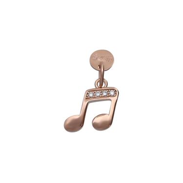 Pendente Love Beats Argento Rosa Cubic Zirconia