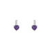 Orecchini Lobo Punto Luce Amélie Oro Bianco Ametista Cubic Zirconia - Orecchini a Lobo Donna | Stroili