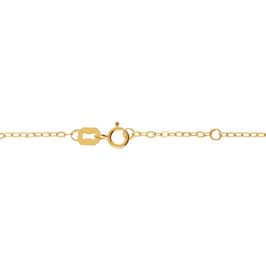 Bracciale Con Targhetta Holy Oro Giallo Cristallo