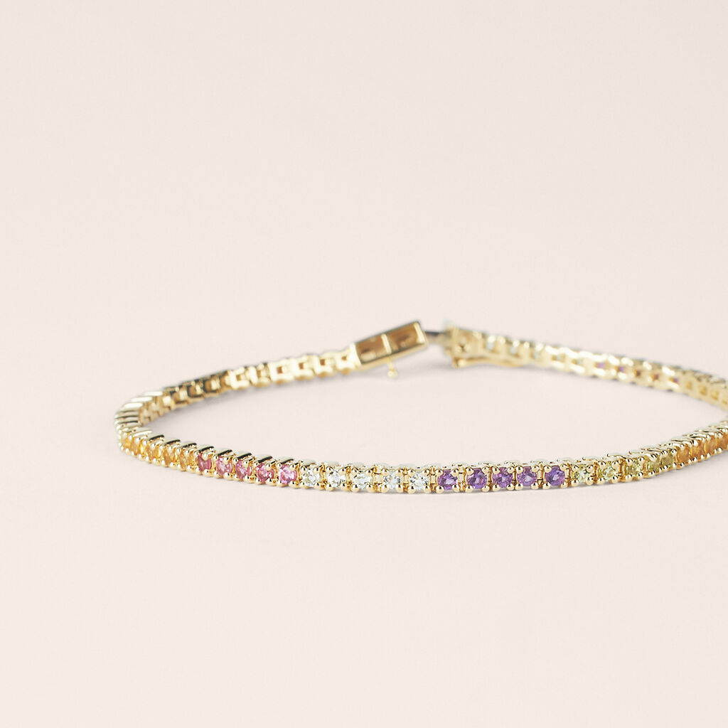 Bracciale Amélie Oro Giallo Ametista Citrino Topazio Tormalina Peridoto - Bracciali Donna | Stroili