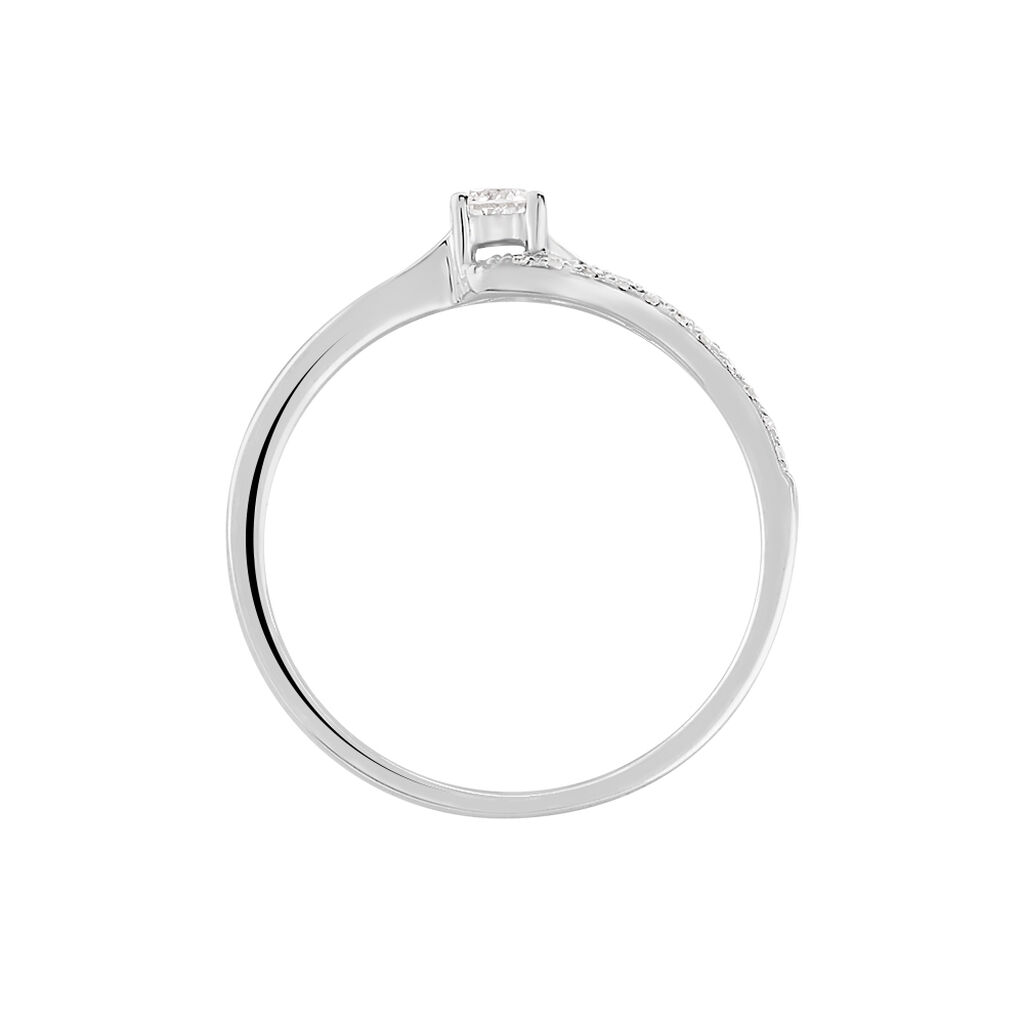 Anello Solitario Grace Oro Bianco Diamante - Anelli con Pietre Donna | Stroili