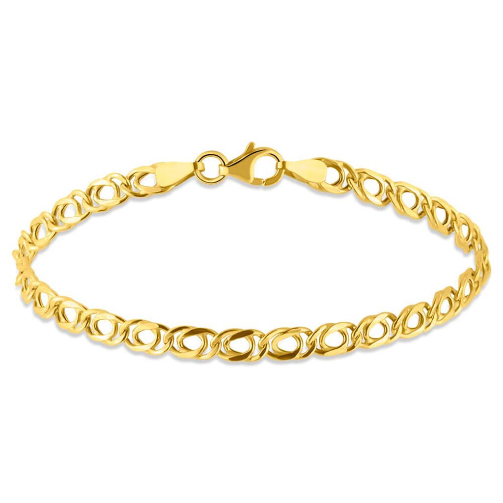 Bracciale Catena Oro Uomo Oro Giallo