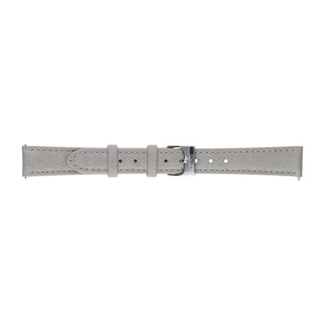 Cinturino in pelle saffiano grigio e chiusura easy clickCinturino in pelle verniciata lucida nero con chiusura easyclick - Cinturini per Orologi Donna | Stroili