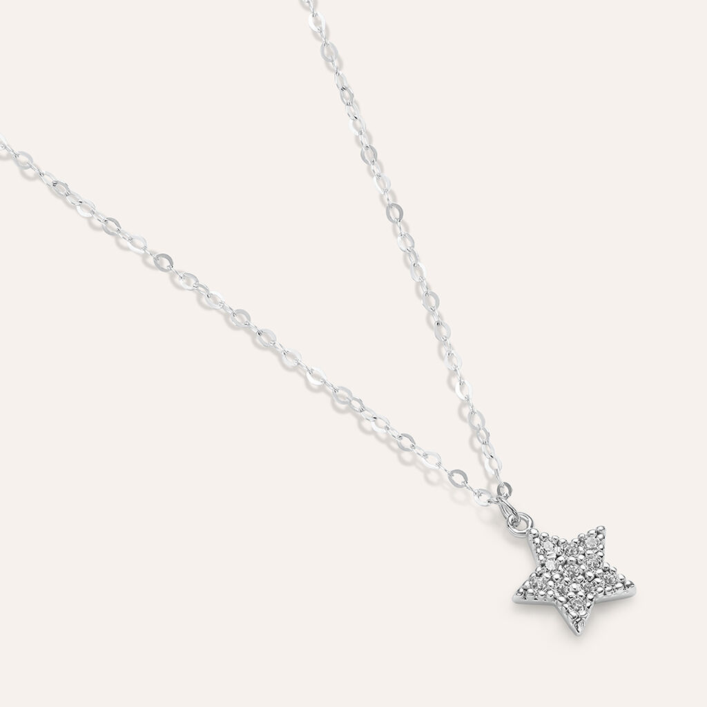 Collana Claire Oro Bianco Cubic Zirconia - Collane Donna | Stroili