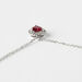 Collana Charlotte Oro Bianco Rubino Diamante - Collane Donna | Stroili