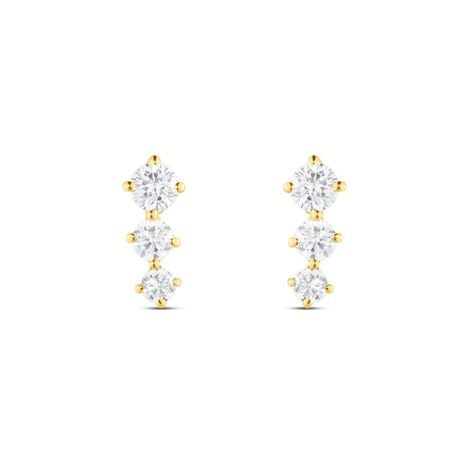 Orecchini Pendenti Trilogy Claire Oro Giallo Cubic Zirconia - Orecchini Pendenti Donna | Stroili