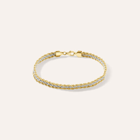 Bracciale Catena Colette Oro Bicolore Giallo / Bianco - Gioielli Donna | Stroili