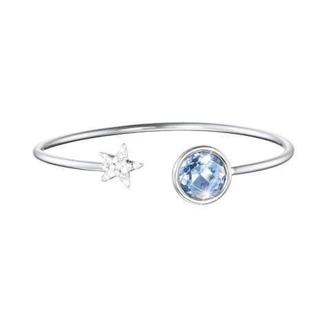 Bracciale contrarie in metallo rodiato e pietre colore - Bracciali Donna | Stroili
