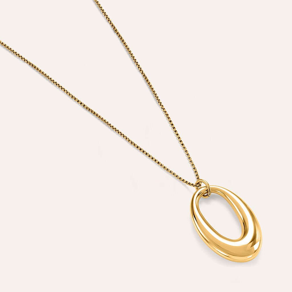 Collana Radiance Acciaio Dorato