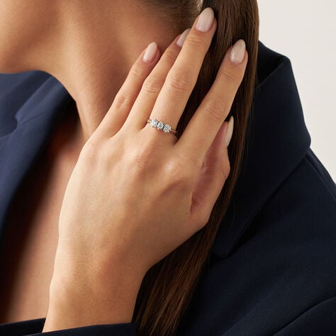 Anello Trilogy Diamazing Oro Bianco Diamante - Anelli con Pietre Donna | Stroili