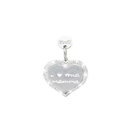 Charm in argento rodiato e glitter - Charms Donna | Stroili