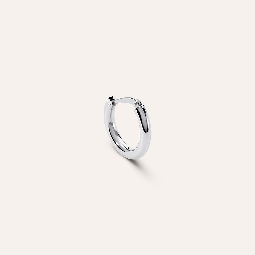 Mono Orecchino A Cerchio Toujours Oro Bianco