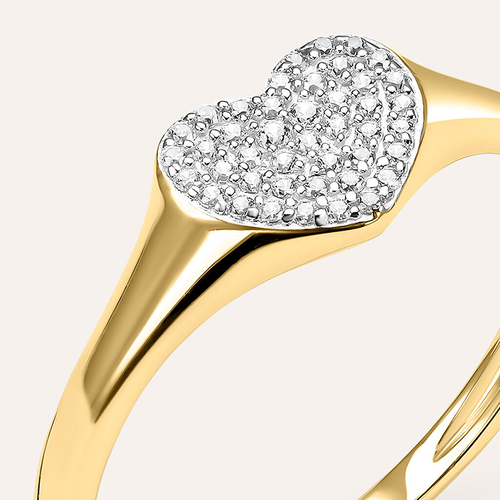 Anello Chevalier Claire Oro Giallo Cubic Zirconia