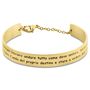 Bangle Lady Message Acciaio Dorato Destiny e Cristalli
