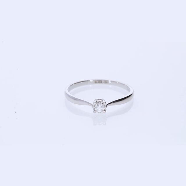 Anello Solitario Diamazing Oro Bianco Diamante 1673508 Stroili