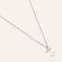 Collana Silver Pearls Argento Rodiato Perla sintentica Cubic Zirconia