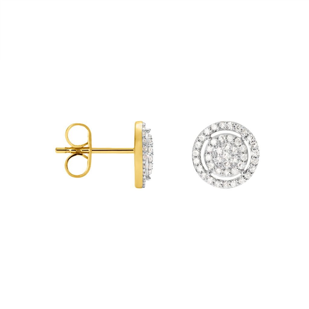 Orecchini Lobo Sophia Oro Giallo Diamante - Orecchini a Lobo Donna | Stroili