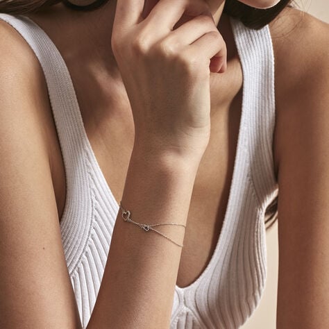 Bracciale Sophia Oro Bianco Diamante - Bracciali Love Donna | Stroili