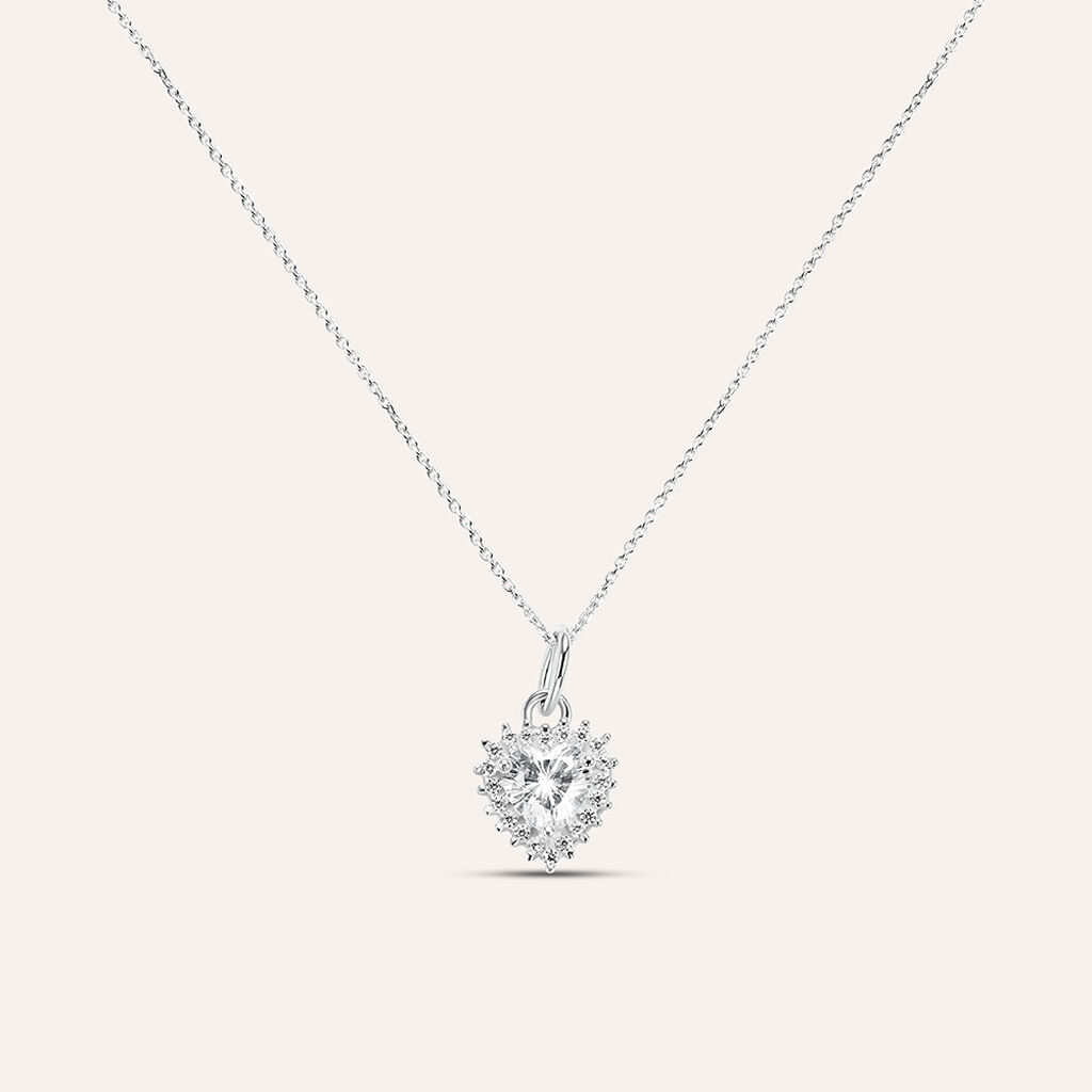 Collana Silver Elegance Argento Rodiato Cubic Zirconia