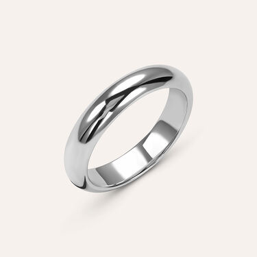 Fede Classica Leggera 4 mm Oro Bianco