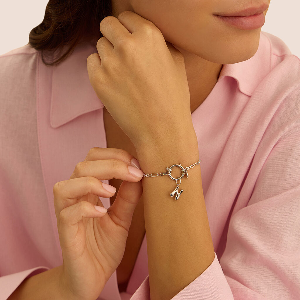 Pendente Love Beats Argento Rodiato