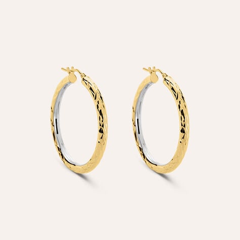 Orecchini A Cerchio Toujours Oro Bicolore - Orecchini a Cerchio Donna | Stroili