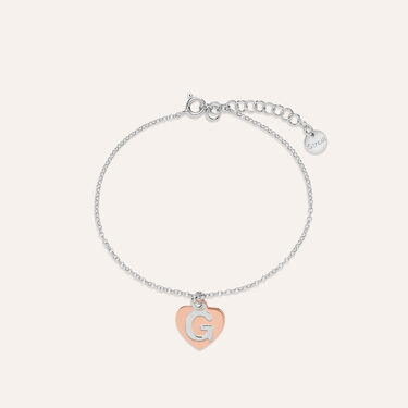 Bracciale Silver Collection Argento Bicolore Bianco / Rosa