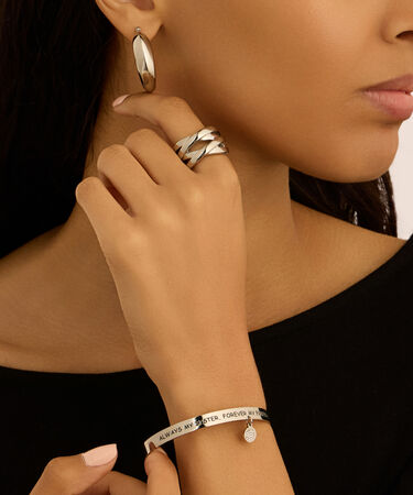 Anello Fascia Moonlight Acciaio