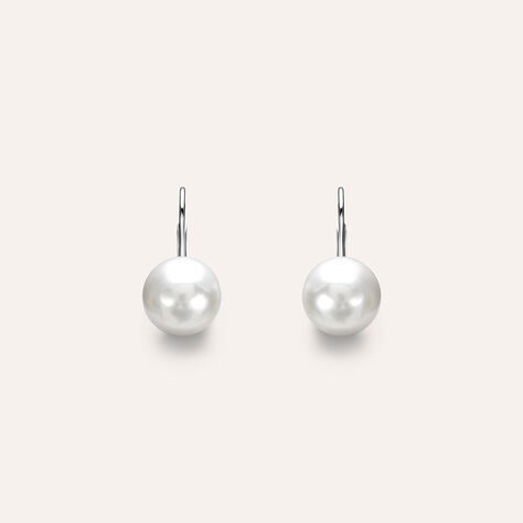 Orecchini Pendenti Silver Pearls Argento Rodiato Perla sintentica - Orecchini Pendenti Donna | Stroili