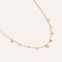 Collana Radiance Acciaio Dorato Cristallo