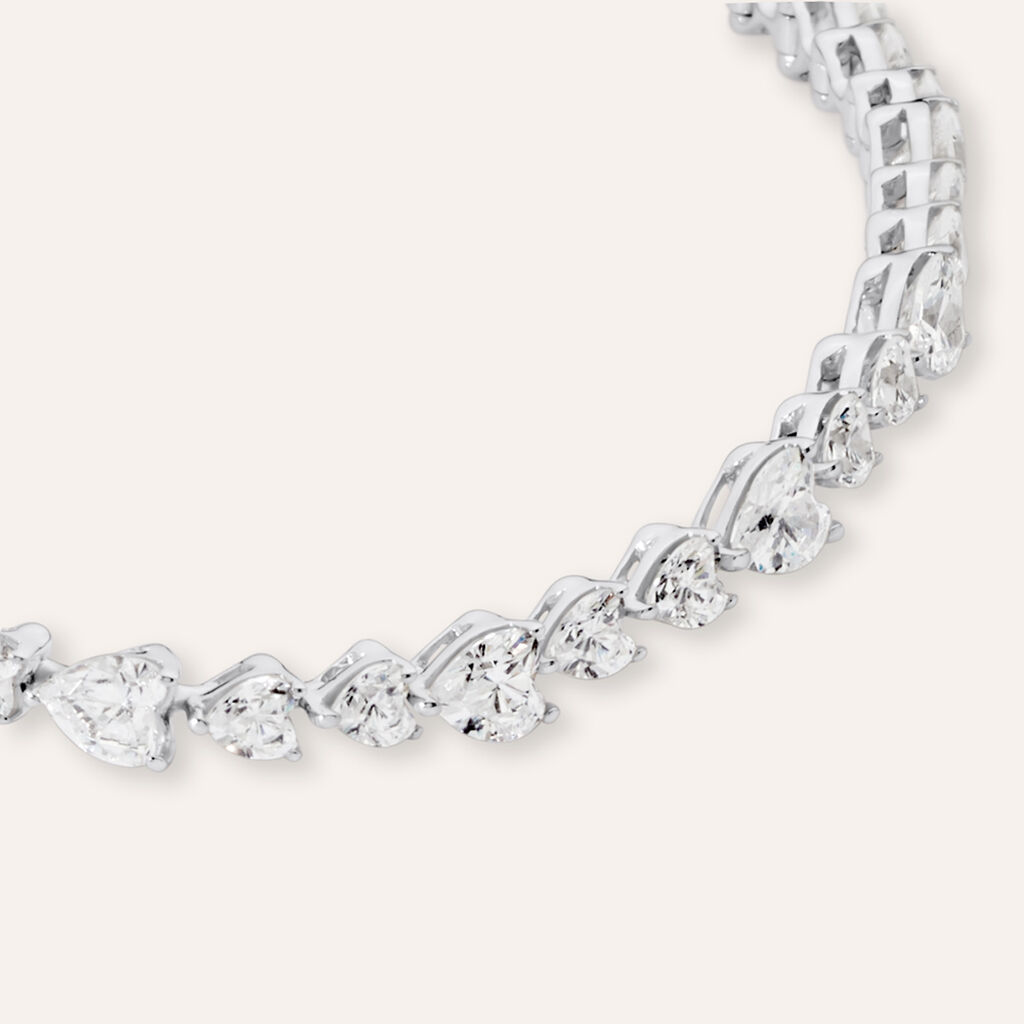 Bracciale Tennis Silver Elegance Argento Rodiato Cubic Zirconia