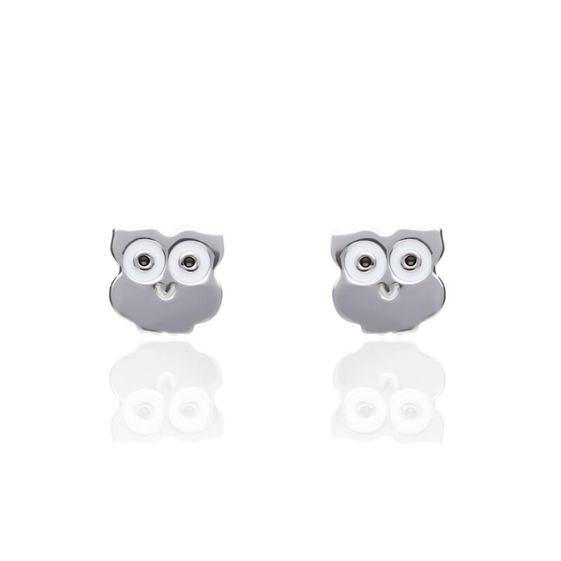 Orecchini Lobo Silver Baby Argento Bianco - Orecchini a Lobo Bambino | Stroili