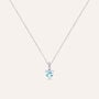 Collana Punto Luce Amélie Oro Bianco Topazio Cubic Zirconia