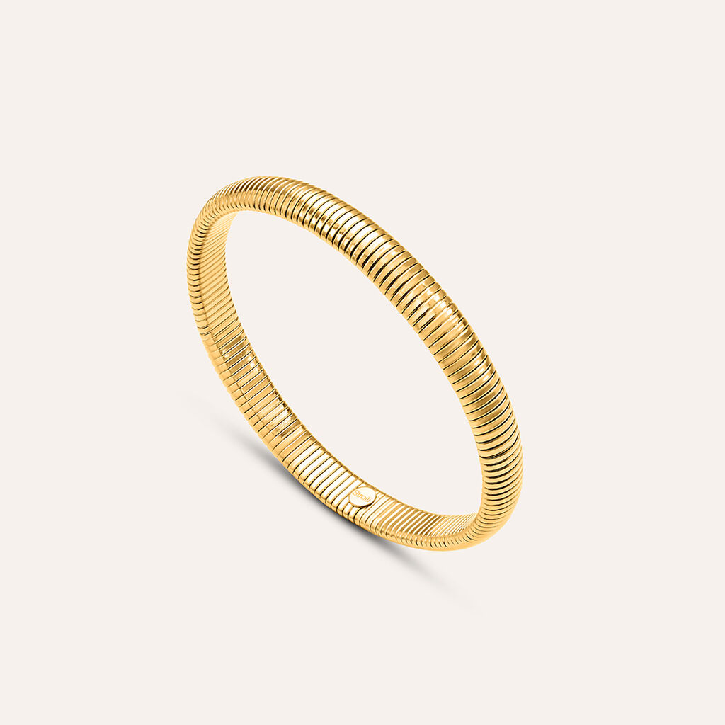 Bracciale Tubogas Radiance Acciaio Dorato
