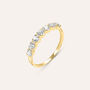 Anello Riviere Claire Oro Giallo Cubic Zirconia