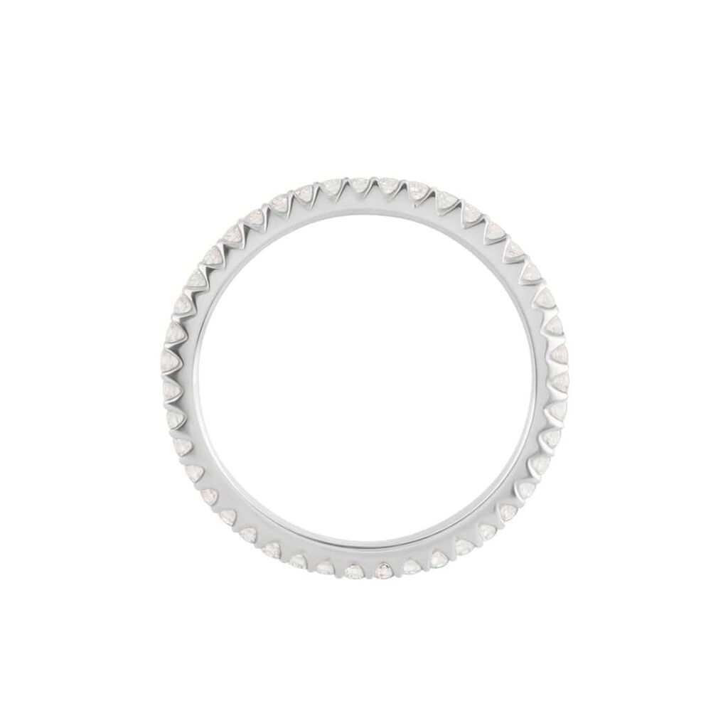 Fede Classica Eternity 2 mm Oro Bianco Diamante - Anelli con Incisione Donna | Stroili
