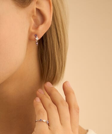 Orecchini Pendenti Silver Elegance Argento Rodiato Cubic Zirconia