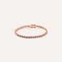 Bracciale Tennis Silver Rainbow Argento Rosa Cubic Zirconia