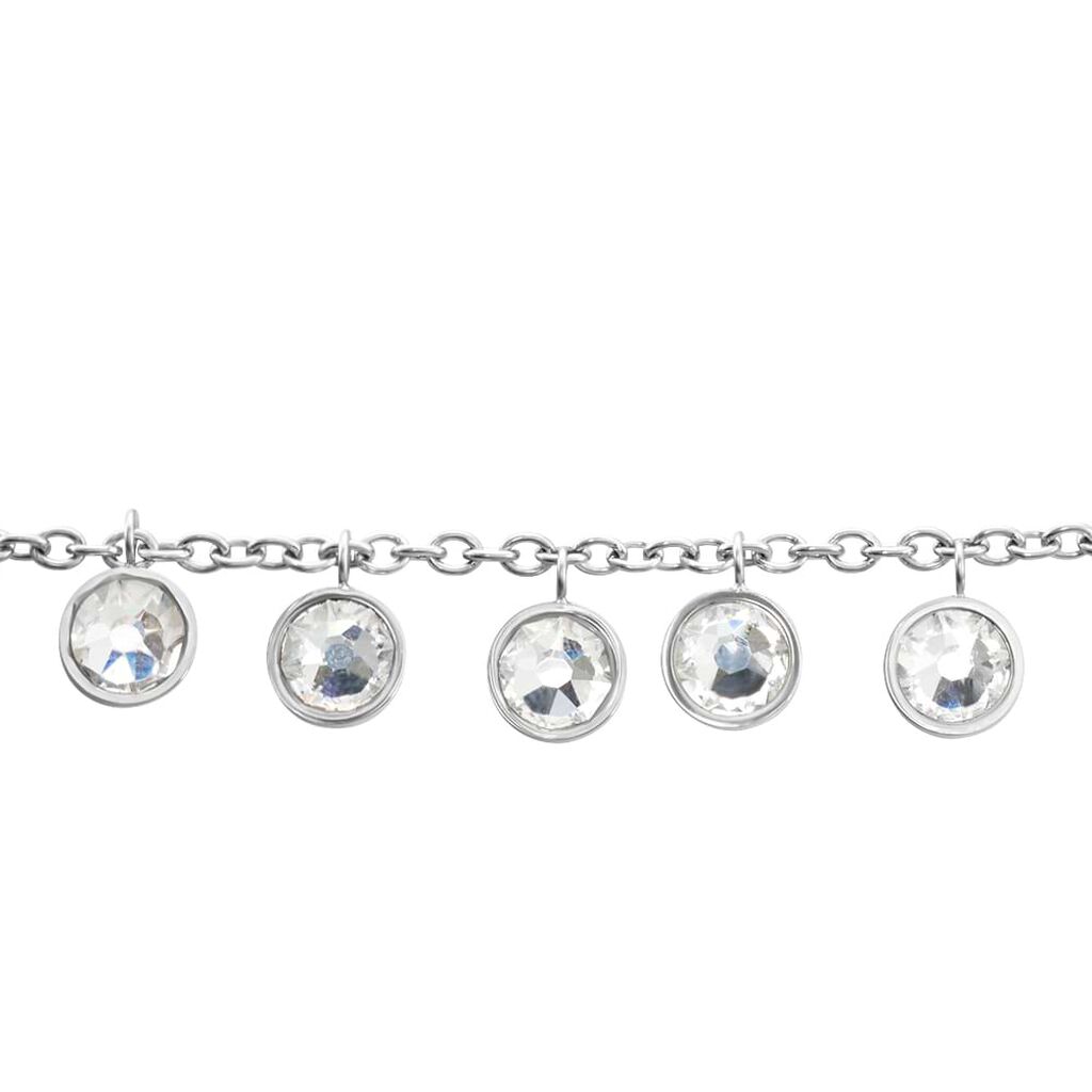 Bracciale Sunrise Acciaio Bicolore Bianco / Rosa Cristallo